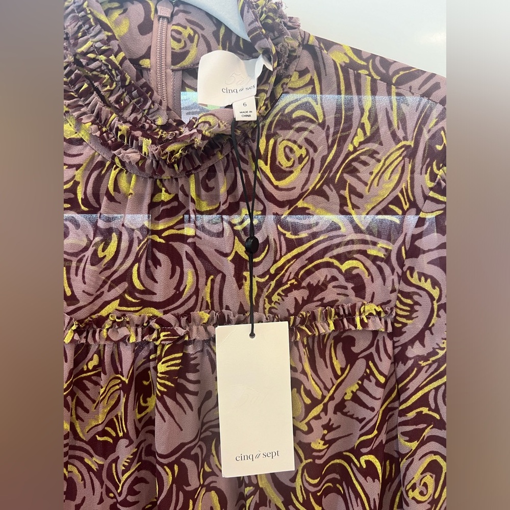 Cinq A Sept carina dress in Desert Rose Multi - size 6 NWT - Picture 2 of 14